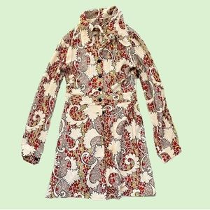 Vintage 70s patterned tunic/(dress if ur more petite)
Would best fit a size XS/S